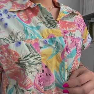 Colorful Zara crop jacket